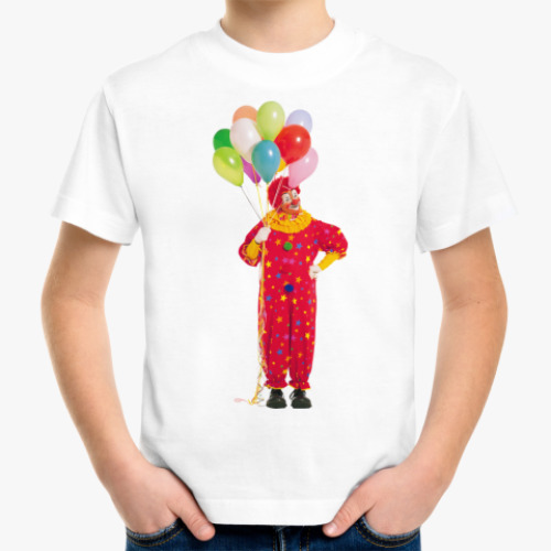 Детская футболка с принтом Клоун