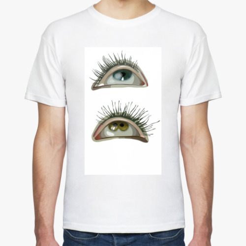 Футболка с принтом глаза