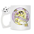 Кружка с футбольным мячиком