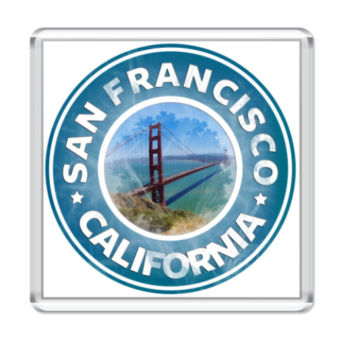 Магнит с принтом  SanFrancisco