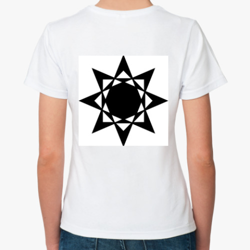 Классическая футболка с принтом Дизайн