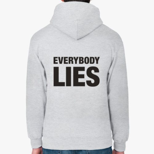 Толстовка худи с принтом Everybody lies