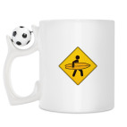 Кружка с футбольным мячиком