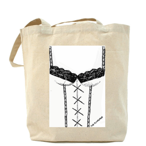 Сумка шоппер с принтом Холщовая сумка Корсет