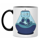 Кружка двухцветная