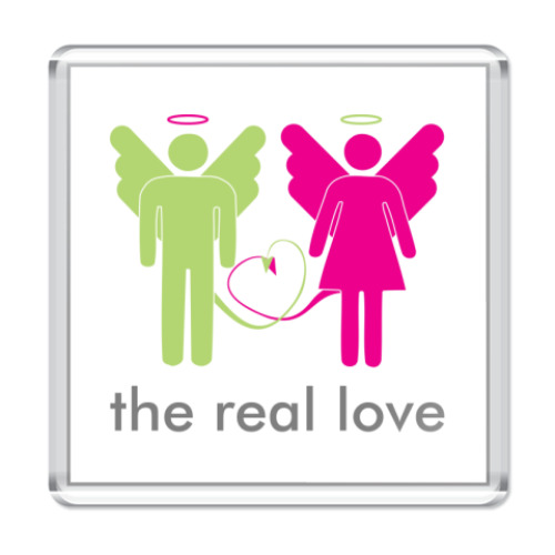 Магнит с принтом The real love