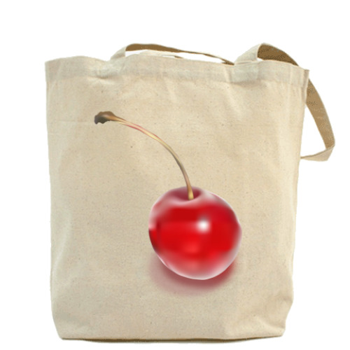 Сумка шоппер с принтом Вишня