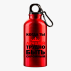 Металлическая бутылка 400 мл UV-DTF