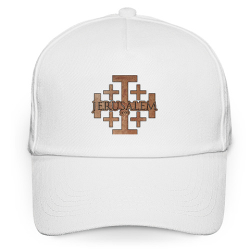 Кепка бейсболка с принтом Иерусалимский крест / Jerusalem 1099