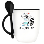 Кружка с ложкой