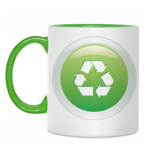 Кружка с принтом Из вторсырья