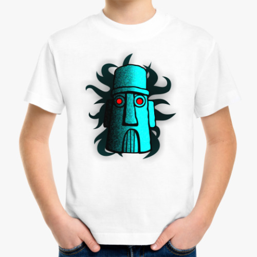 Детская футболка с принтом дом сквида