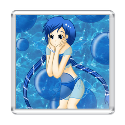 Магнит с принтом  'Пузырьки'