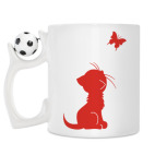 Кружка с футбольным мячиком