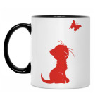 Кружка двухцветная