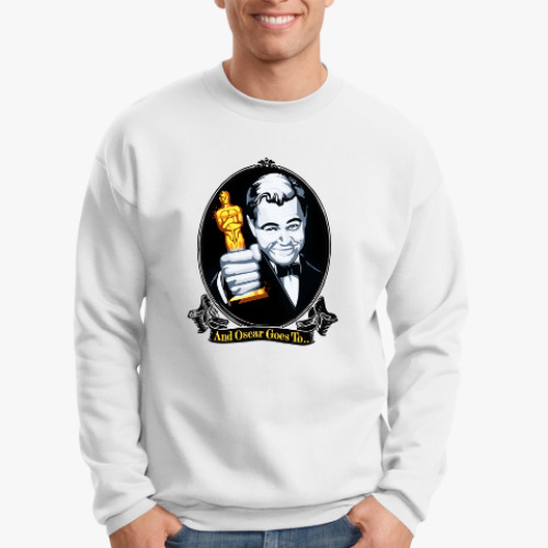 Свитшот с принтом Ди Каприо Оскар