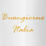 Buongiorno Italia. Декоративный текст.