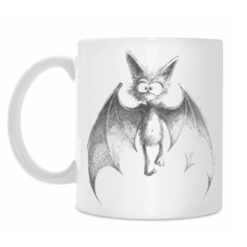 Кружка с принтом Летучая мышь