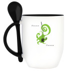 Кружка с ложкой