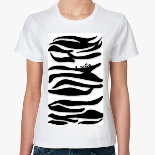 Классическая футболка с принтом я зебра