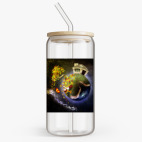 Банка с бамбуковой крышкой