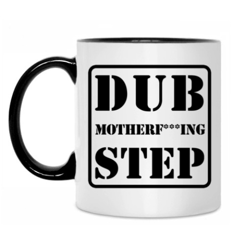Кружка с принтом Dubstep
