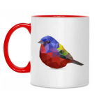 Птичка из полигонов