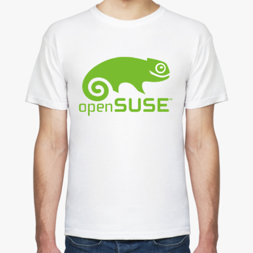 Футболка с принтом OpenSUSE