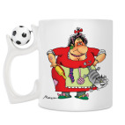 Кружка с футбольным мячиком