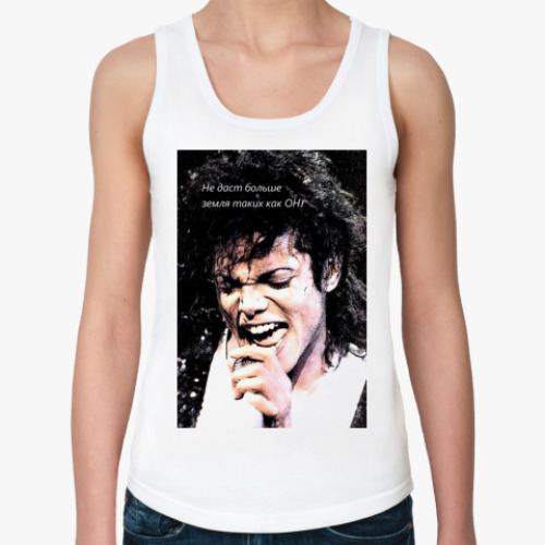Женская майка с принтом Michael Jackson