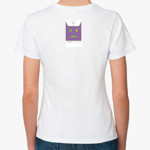 Классическая футболка с принтом Idea