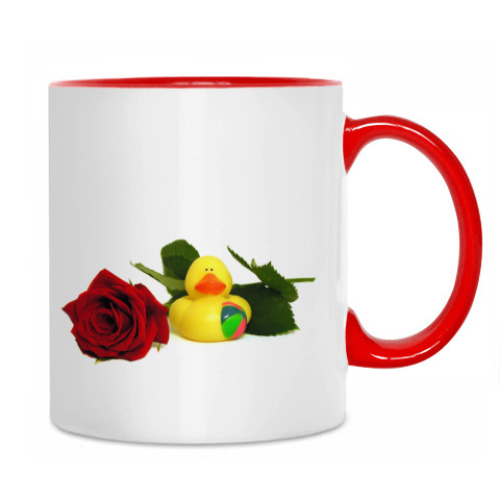 Кружка с принтом Утиная любовь