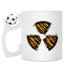 Кружка с футбольным мячиком