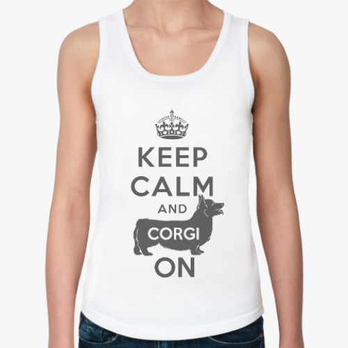 Женская майка с принтом keep calm