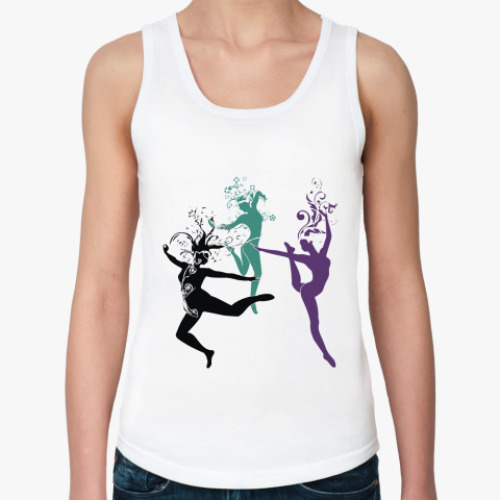 Женская майка с принтом девушки