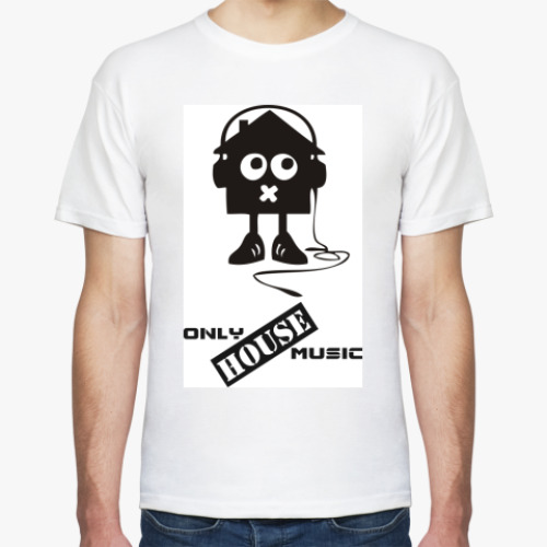 Футболка с принтом  Only House Music
