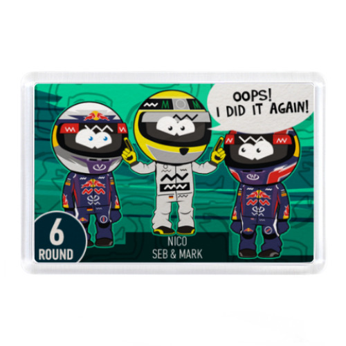 Магнит с принтом OOPS ! I DID IT AGAIN !