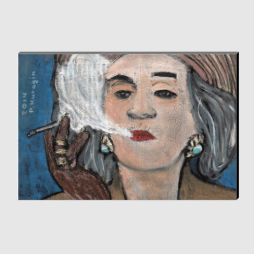 Холст с принтом Умереть со стилем