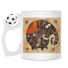 Кружка с футбольным мячиком