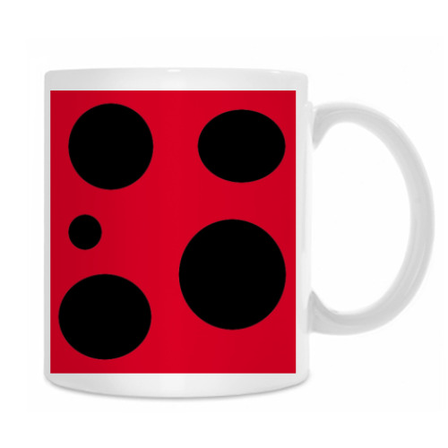 Кружка с принтом 'Коровка'