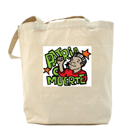 Сумка шоппер с принтом Patria o muerte!