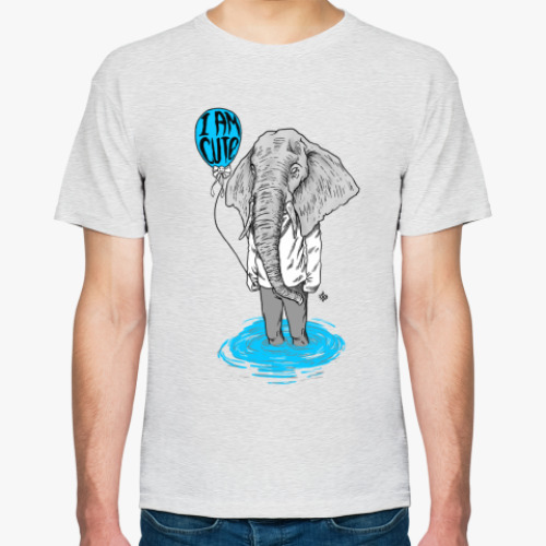 Футболка с принтом  I'm cute