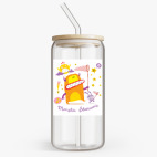 Банка с бамбуковой крышкой