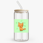 Банка с бамбуковой крышкой