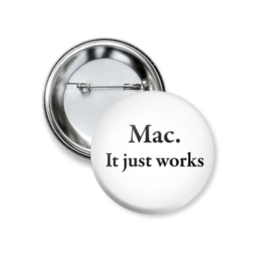 Значок 37мм с принтом Mac