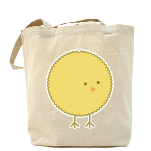 Сумка шоппер с принтом Цыпа