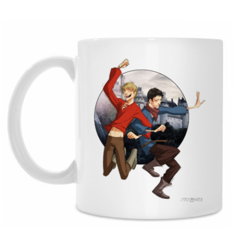 Кружка с принтом Merlin