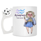 Кружка с футбольным мячиком