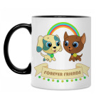 Кружка двухцветная