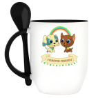 Кружка с ложкой